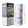Aquarium Test Strips 9-in-1, 120 Strips Aquarium Water Testing Kit, Quick & Accurate Water Testing for Freshwater & Saltwater Tanks, Testing Fe Cu No3 No2 Cl2 GH TA KH PH