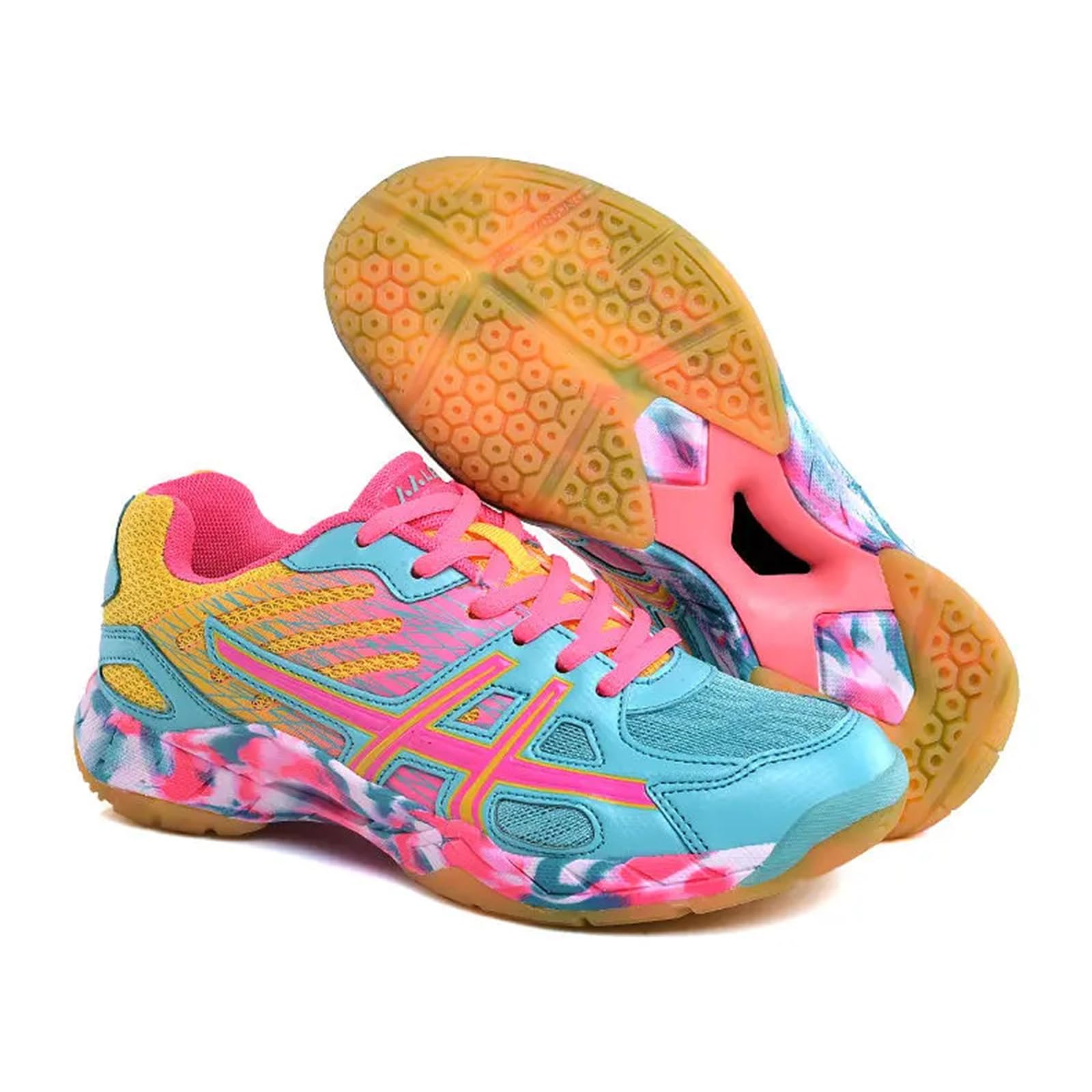 Zapatillas De Bádminton Hombre Tenis para Niños Pickleball Deportivas Ligeras Antideslizantes para Cancha De Squash En Interiores