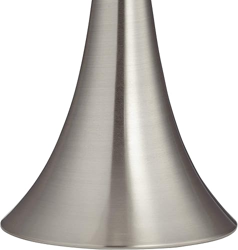 Vista 8 de 360 Lighting Gerson - Juego de 2 lámparas de mesa modernas de 24 pulgadas de alto con reguladores de intensidad de níquel cepillado y metal plateado