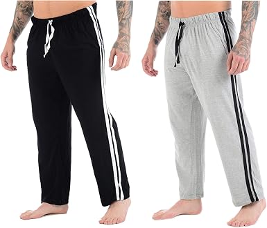 Mens Lounge Pants Plain Nightwear 