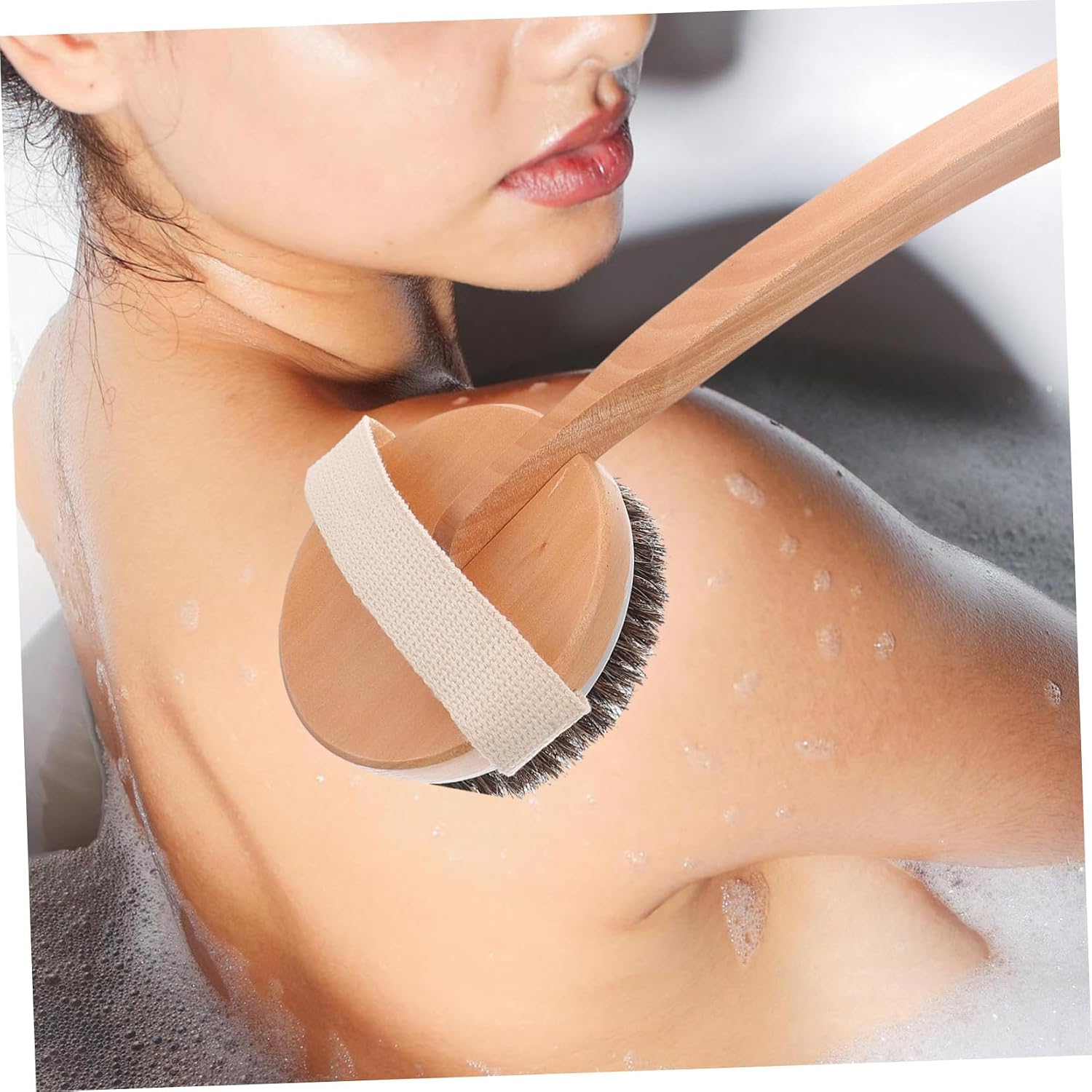 Long Handle Back Scrubber Bath Brush Exfoliating Body Scrub Brush Shower Body Scrubber Tool