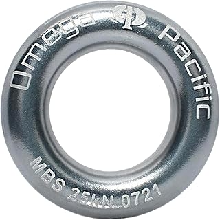 Omega Pacific Rappel Ring - Solid Seamless Aluminum Design, Outdoor Adventure Gear, 25kN Breaking Strength
