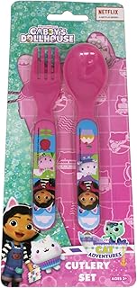 مجموعة ألعاب أدوات المائدة جابيز دول هاوس كات ادفنتشرز من قطعتين تتضمن شوكة ومعلقة من ستور