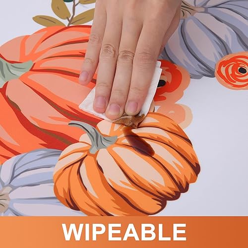 Miniatura 3 de Mantel Homing de tela de poliéster marroquí, resistente al agua y lavable, con textura rectangular, sin arrugas, para reuniones y exteriores