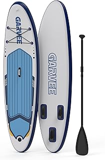 Premium SUP Board Set, Aufblasbares Stand Up Paddling Board – Ultra-Breites Mit 204kg Belastbarkeit, Verstellbares 3-Teiliges Paddel Mit Kamerahalterung, Komplettes Zubehör, Anfänger, Fortgeschrittene