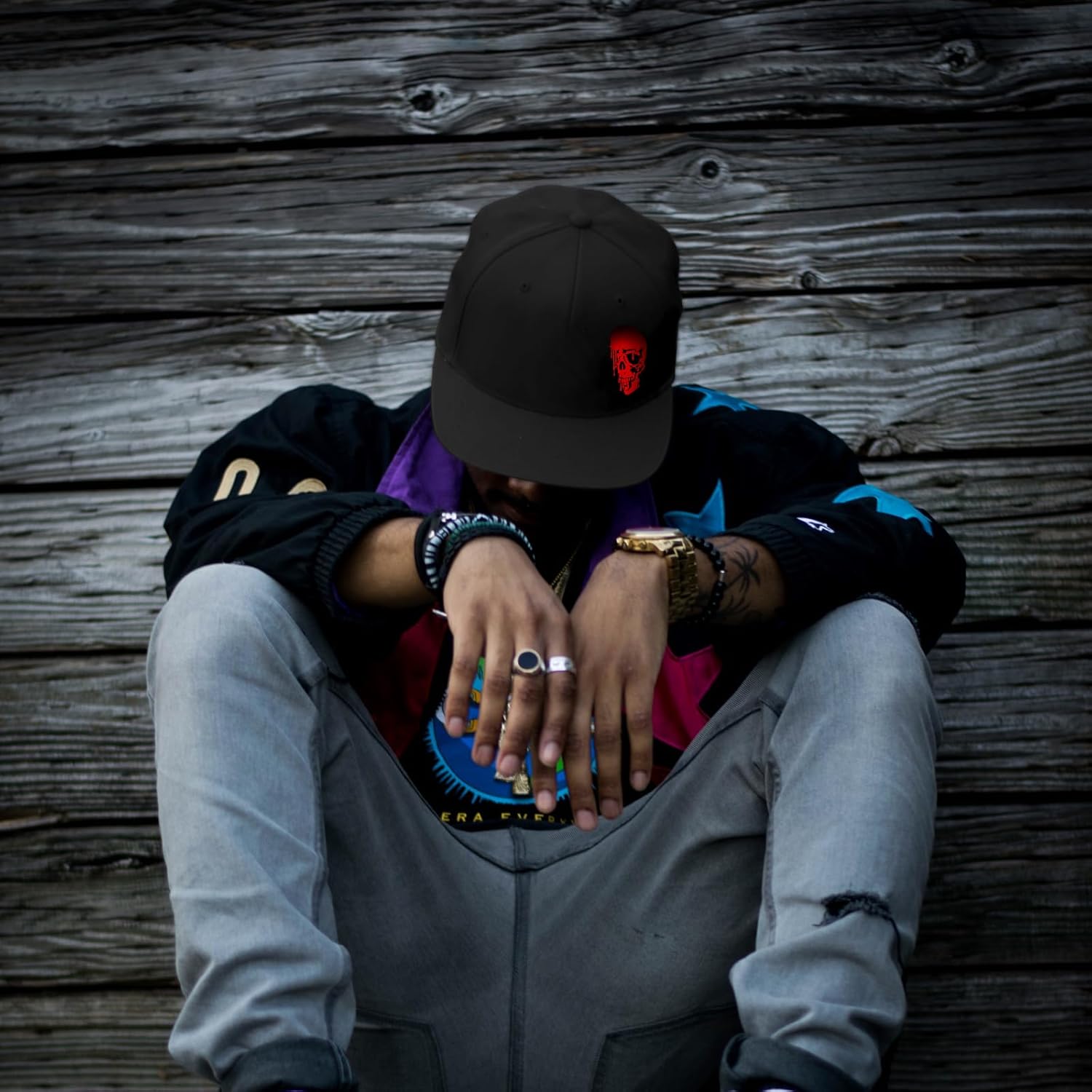 Chef Hat Flat Bill Hats for Men Funny Double Knives Kitchen Adjustable Baseball Cap Snapback Hat for Women - Image 5