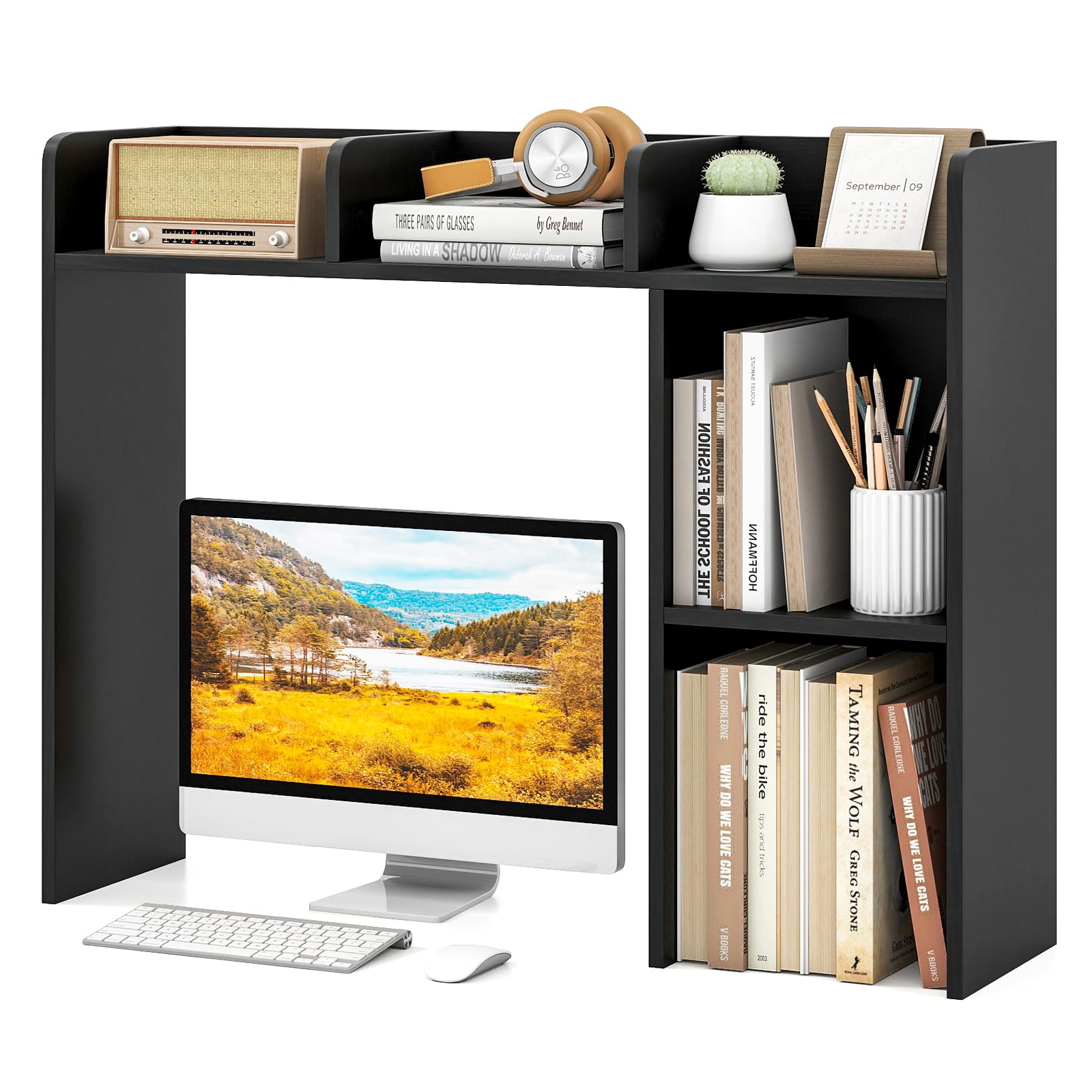 Tangkula Desktop Bookshelf