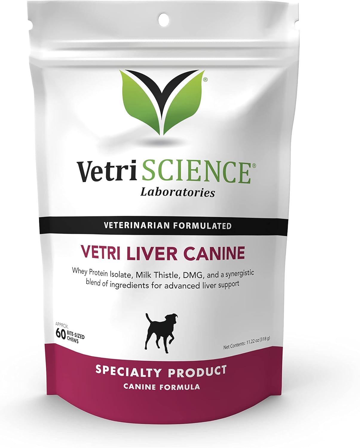 VETRISCIENCE Vetri Liver Canine Milk Thistle Supplement for Dogs Advanced Liver