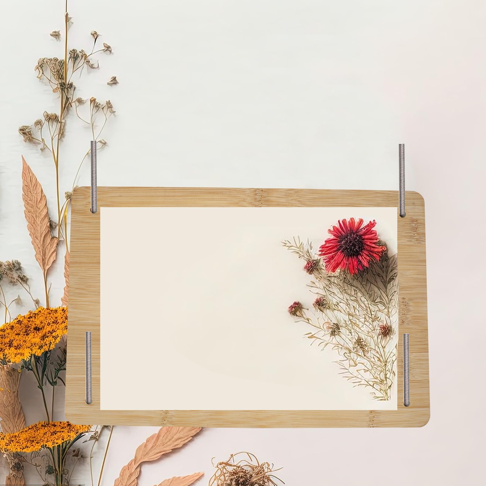 KeaJuidy Kit de Presse à Fleurs pour Adultes Préservation de Fleurs et de Plantes Artistiques Artisanales Décorations de Cartes Cadeaux créatifs pour Enfants adultes 20x30x1,2 cm