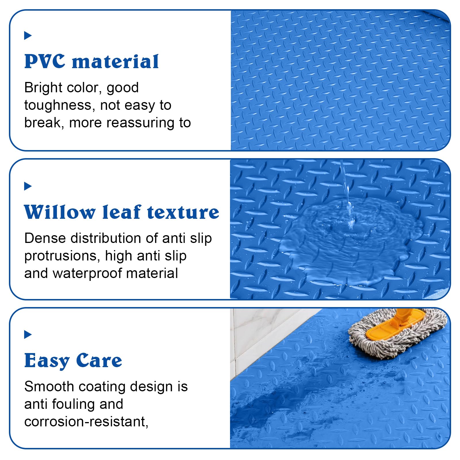 3 unidades de alfombrilla para escalera de piscina: 90 x 23 cm, alfombrilla protectora para piscina, alfombrilla antideslizante con textura antideslizante para pasos, escaleras, escaleras