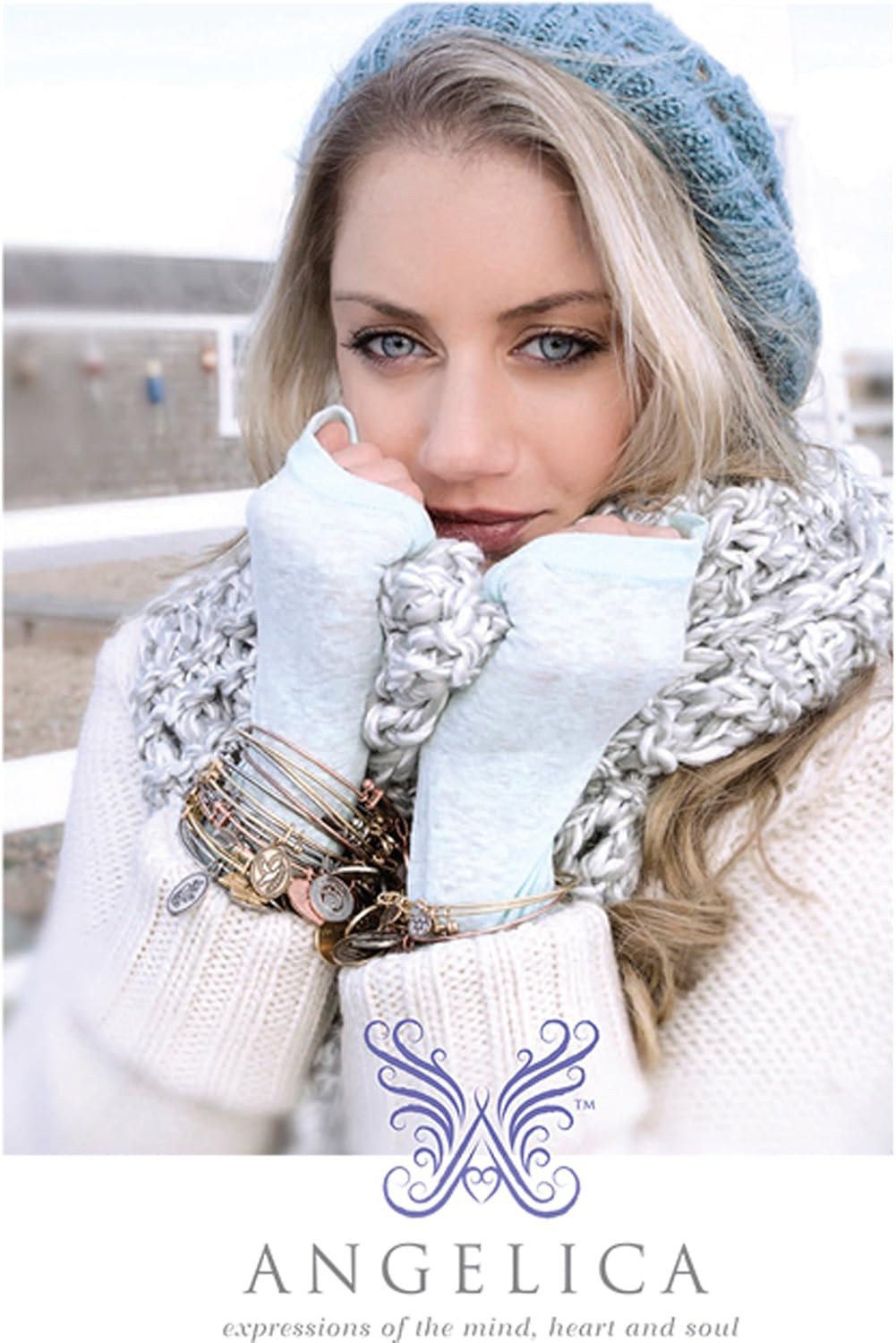 White Brass Initial Letter P Bangle Bracelet, 7.25"