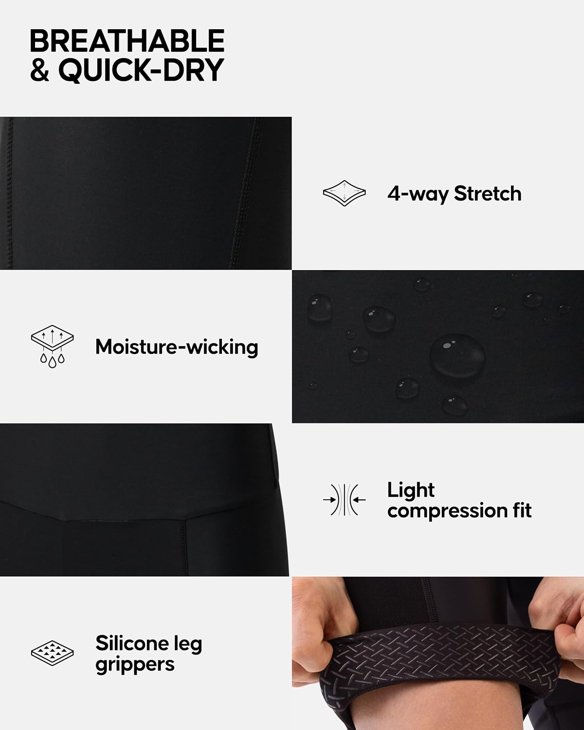 DANISH ENDURANCE Men’s Cycling Shorts, 3D Padded Bike Shorts, Breathable, Moisture Wicking for Road Cycling, MTB & Training