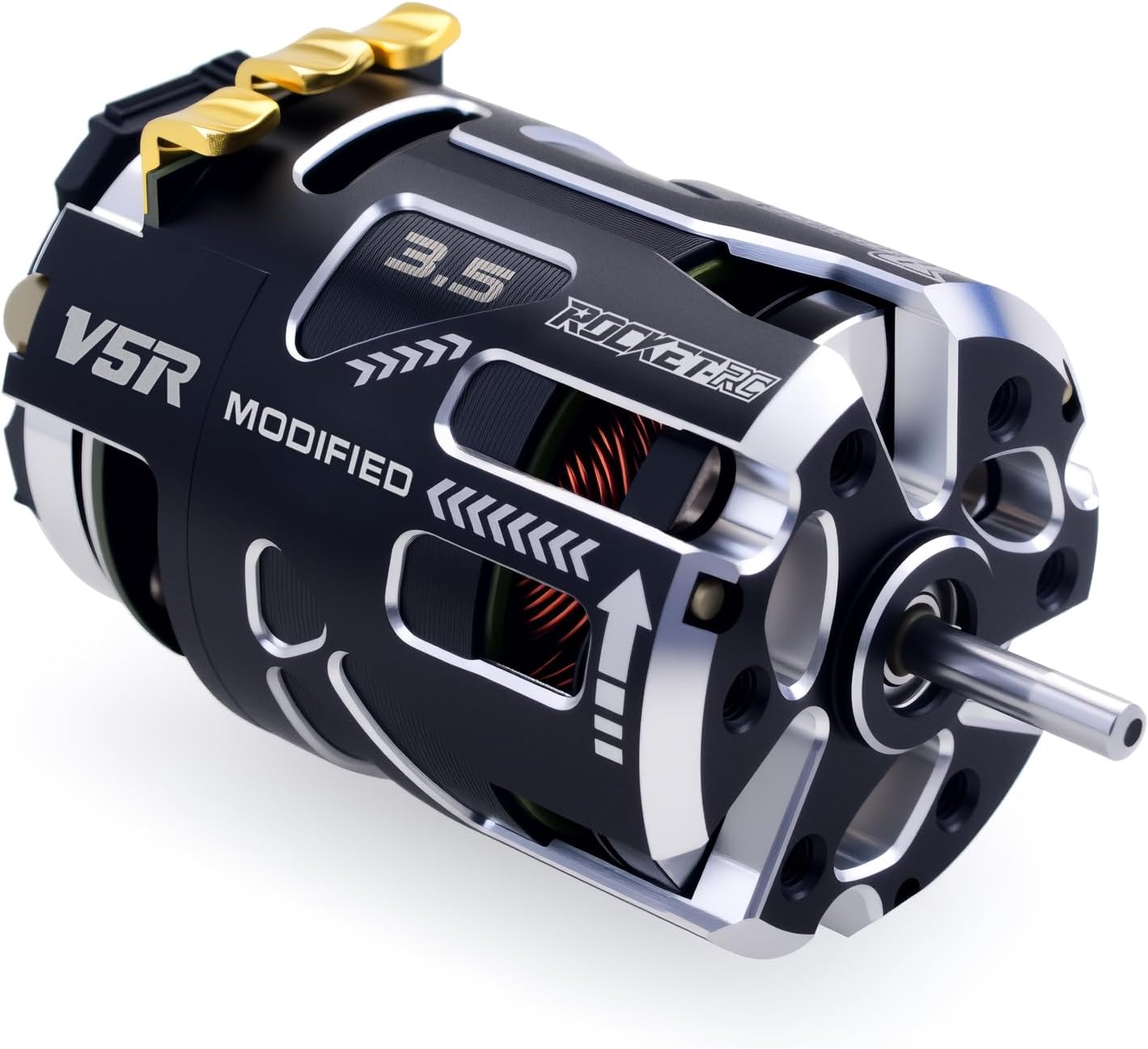 Surpass Hobby 540 V5R Sensored Brushless Motor 3.5T Competition Level RC Car Motor with Shaft 3.175 Use for 1:10 RC Car/Truck (Modified 3.5T)