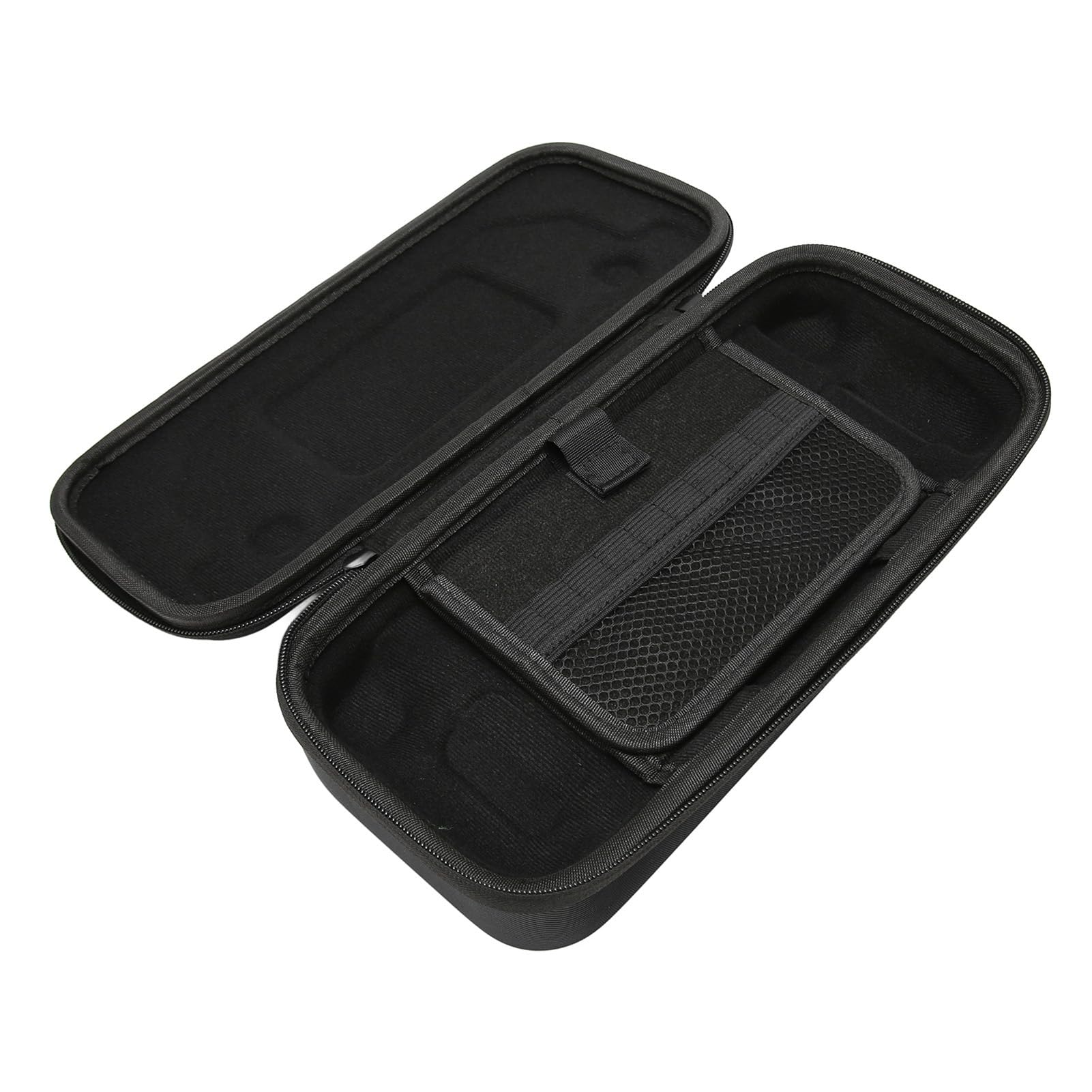 Étui de Transport pour Console Portable Steam Deck, Sac de Voyage Rigide et Protecteur avec Emplacement intégré pour Carte mémoire et Support, étui de Jeu à Fermeture éclair avec (Noire)