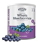 Augason Farms Dried Whole Blueberries Can - Dried Fruit for Baking & Emergency Food Supply - Dehydrated Camping Food with Long Shelf Life for Everyday Meal - 26 Servings