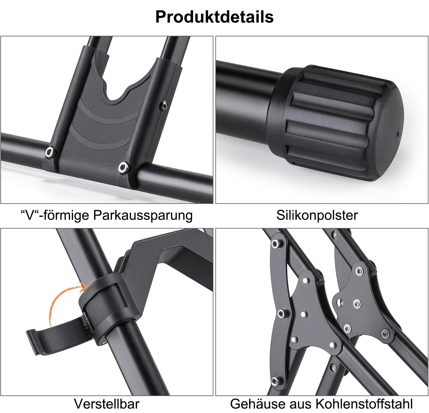CXWXC Fahrrad Ständer für 20'' - 29'' Zoll und 730C MTB, Rennräder Faltbar Fahrradständer Boden Indoor Garage Lagerung im Freien