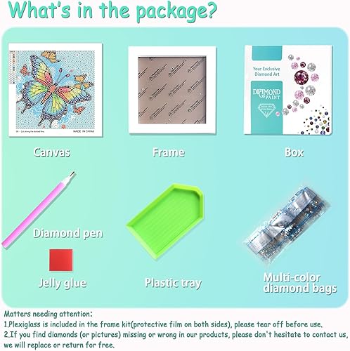 Miniatura 3 de Libfx Kits de arte de diamantes para niños con marco de arte de diamantes para niñas, niños, principiantes, artes y manualidades de 8 a 12 años,