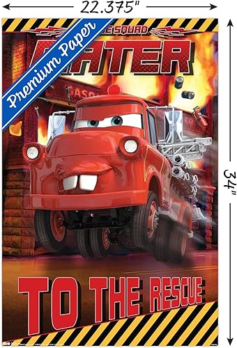 Miniatura 3 de Trends International Disney Pixar Cars Toons - Póster de pared de rescate, 22.375 x 34 pulgadas, versión premium sin marco