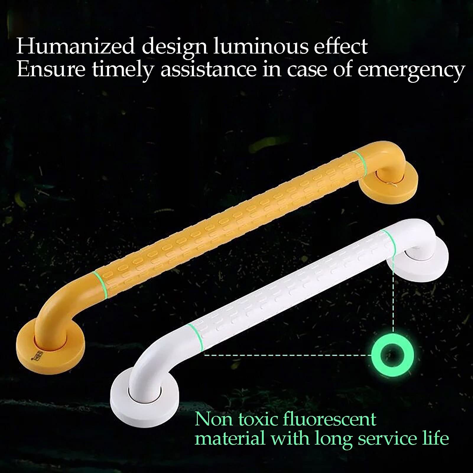 Barra de Agarre Antideslizante de 30 cm para Ducha con Ventosa Resistente, pasamanos y Barras de sujeción para baño, Accesorios de baño (B).