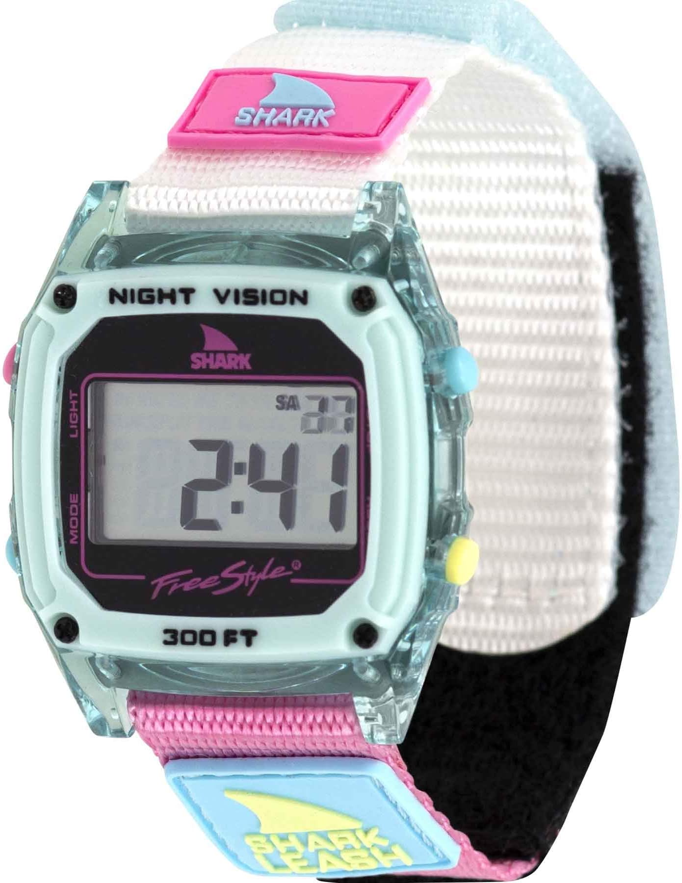 Freestyle Caroline Marks Signature Shark Classic Leash Unisex Watch FS101112, Clear Blue Sky