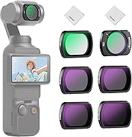 Vista 16 de NEEWER HD CPL ND16 ND64 ND256 Kit de Filtros Compatible con DJI OSMO Pocket 3 Creator Combo Accesorios Cámara de Acción Magnética Filtro de Densidad