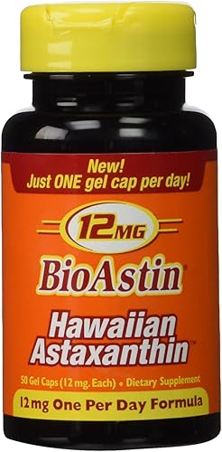 Nutrex Hawaii Bioastin Hawaiin Astaxantina - 12 miligramos, 50 cápsulas de gel (paquete de 4)