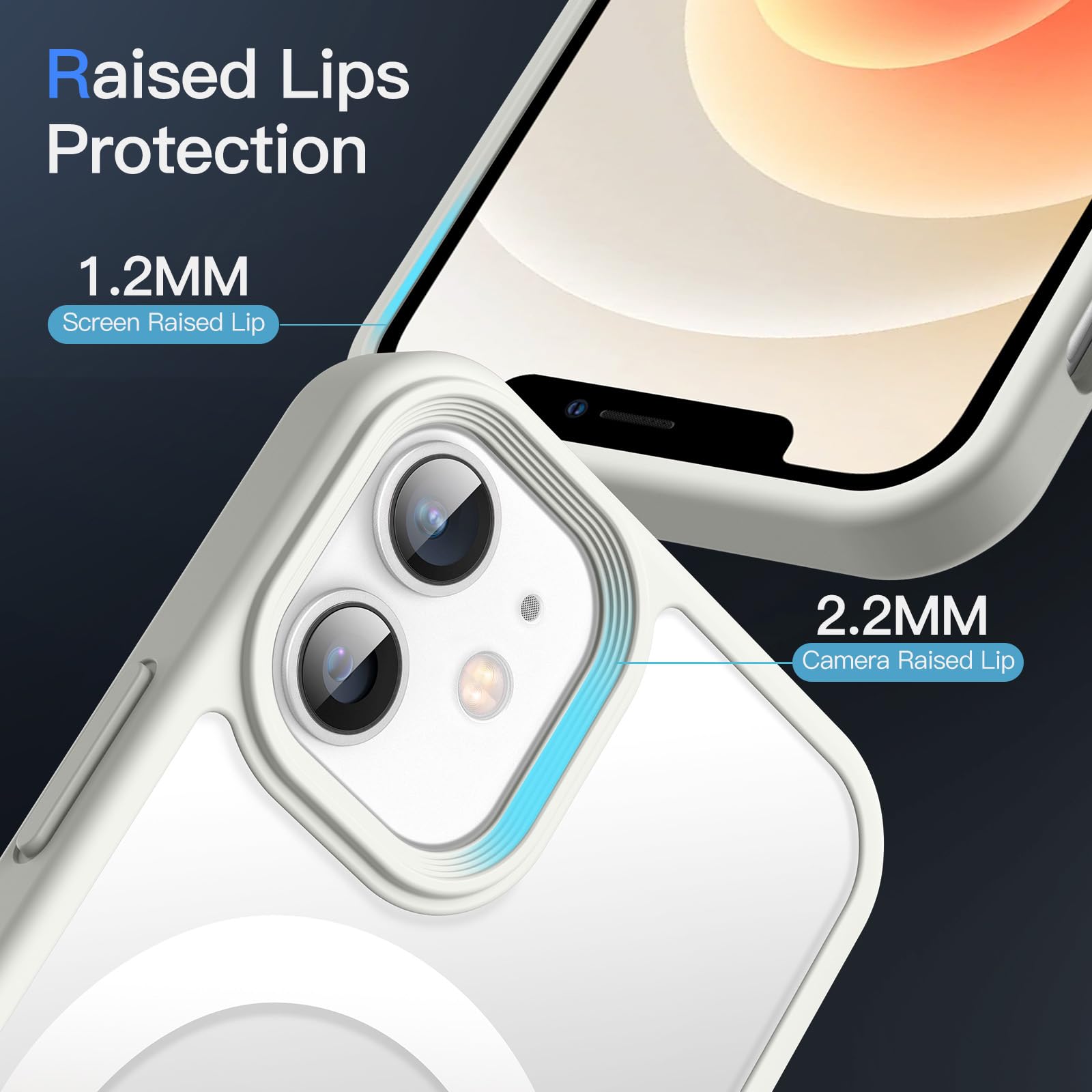 iPhone12 ホワイト + MagSafeケース Amazon.com: JETech Magnetic Case for iPhone 12/12 Pro 6.1