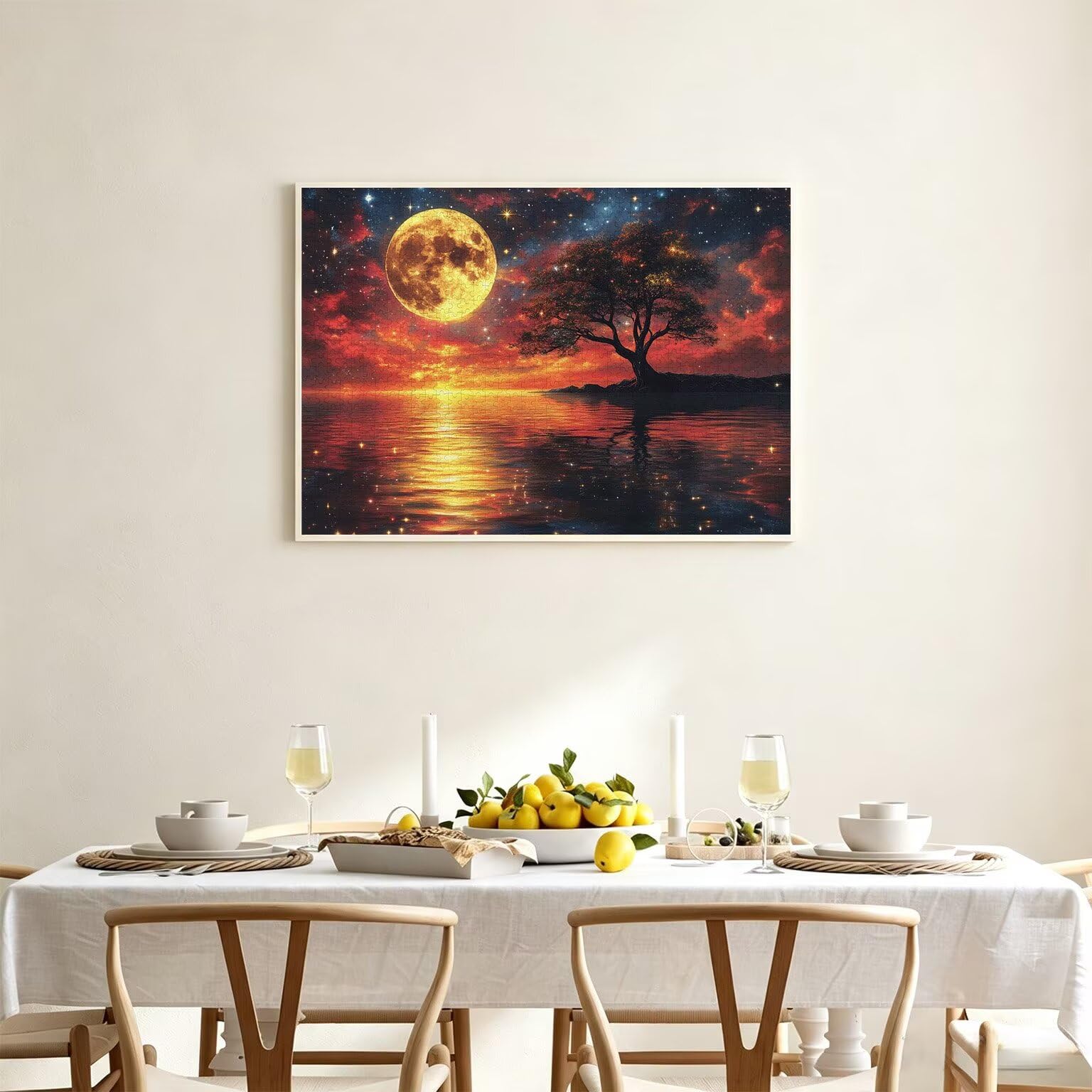 Puzzle 2000 sztuk 99 x 70 cm, Puzzle Dorośli Księżyc Sen, n-855