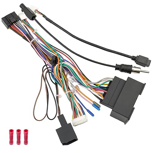 Miniatura 7 de Jayubien Kit de arnés de cableado de radio de 44 pines de repuesto para Chevrolet Malibu Trax Cruze Aveo Orlando, conector estéreo Android ISO de 16