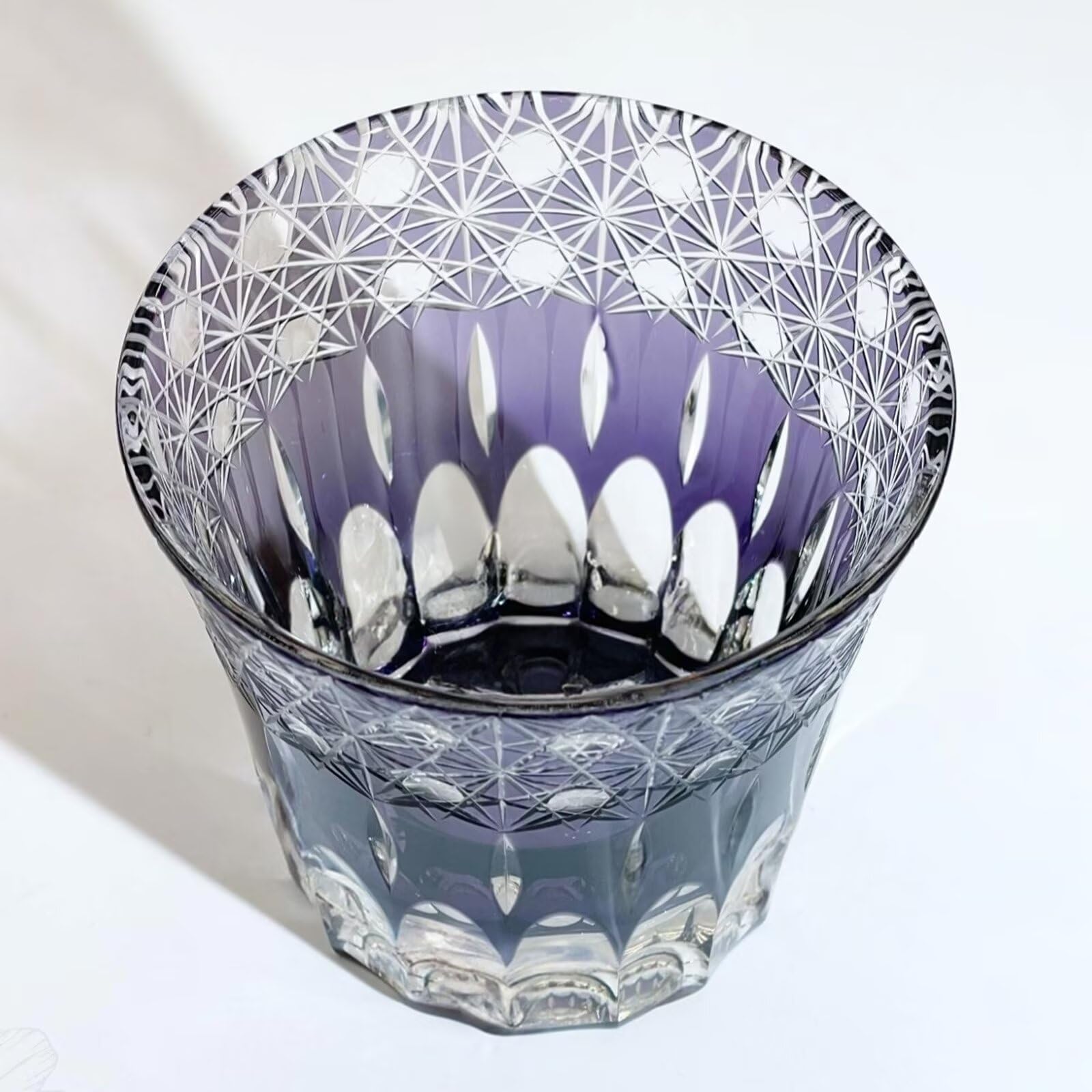 FCOVIRLEN Vaso de whisky de cristal sin plomo