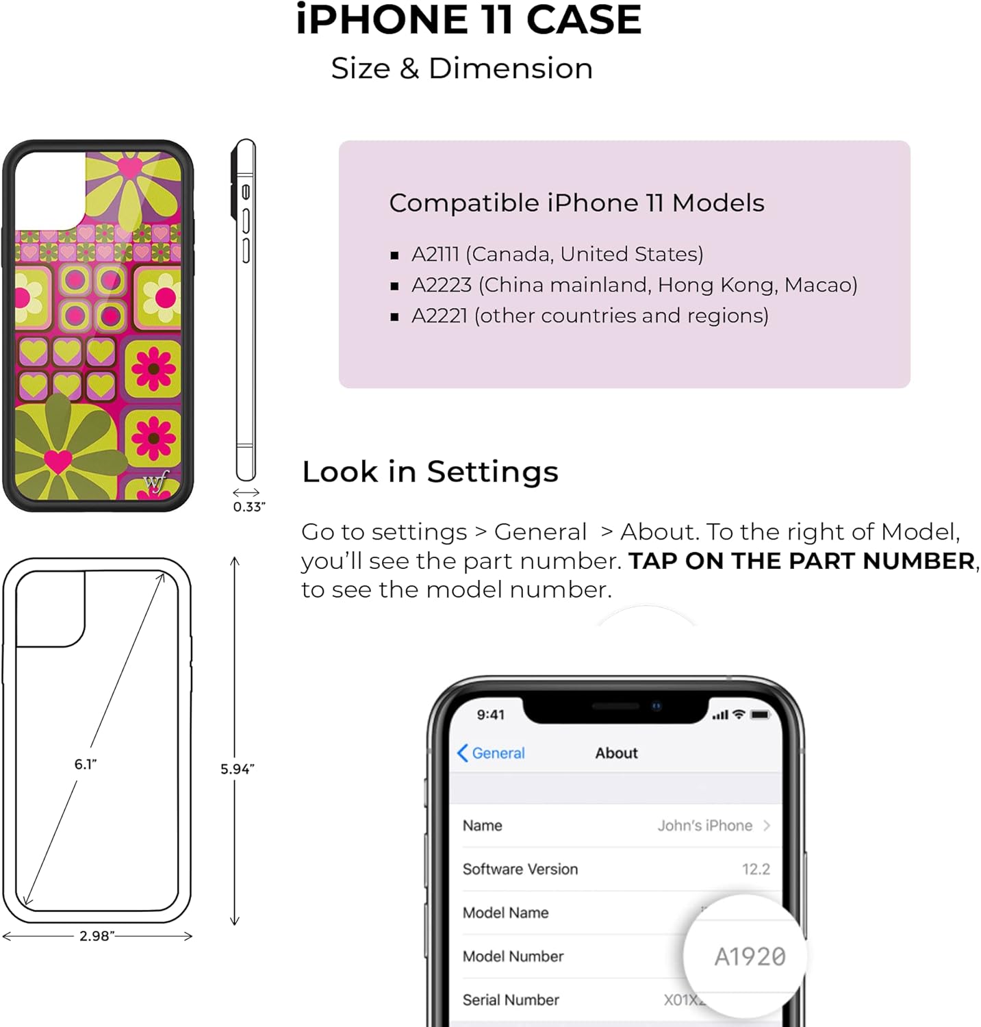 Wildflower Limited Edition Cases Compatible with iPhone 11 (Dalmations)