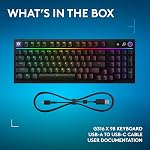Logitech G316 X 98 Gaming Keyboard, 8 kHz Report Rate, Hot-Swappable Tactile Switches, Gasket Structure, LED Dot Matrix Display & Dial, Double Shot PBT Keycaps, USB-C, RGB LIGHTSYNC, for PC - Black