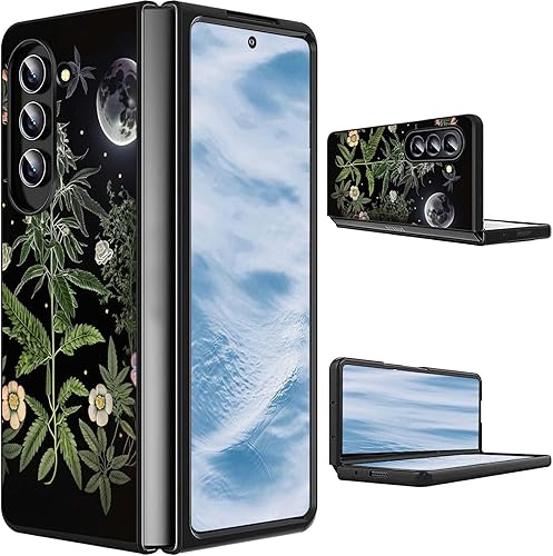 Vista 48 de Funda protectora para Samsung Galaxy Z Fold 5 2023 Slim Light Hard PC Shook Proof Funda protectora para Samsung Galaxy Z Fold 5 7.6 pulgadas - Flor