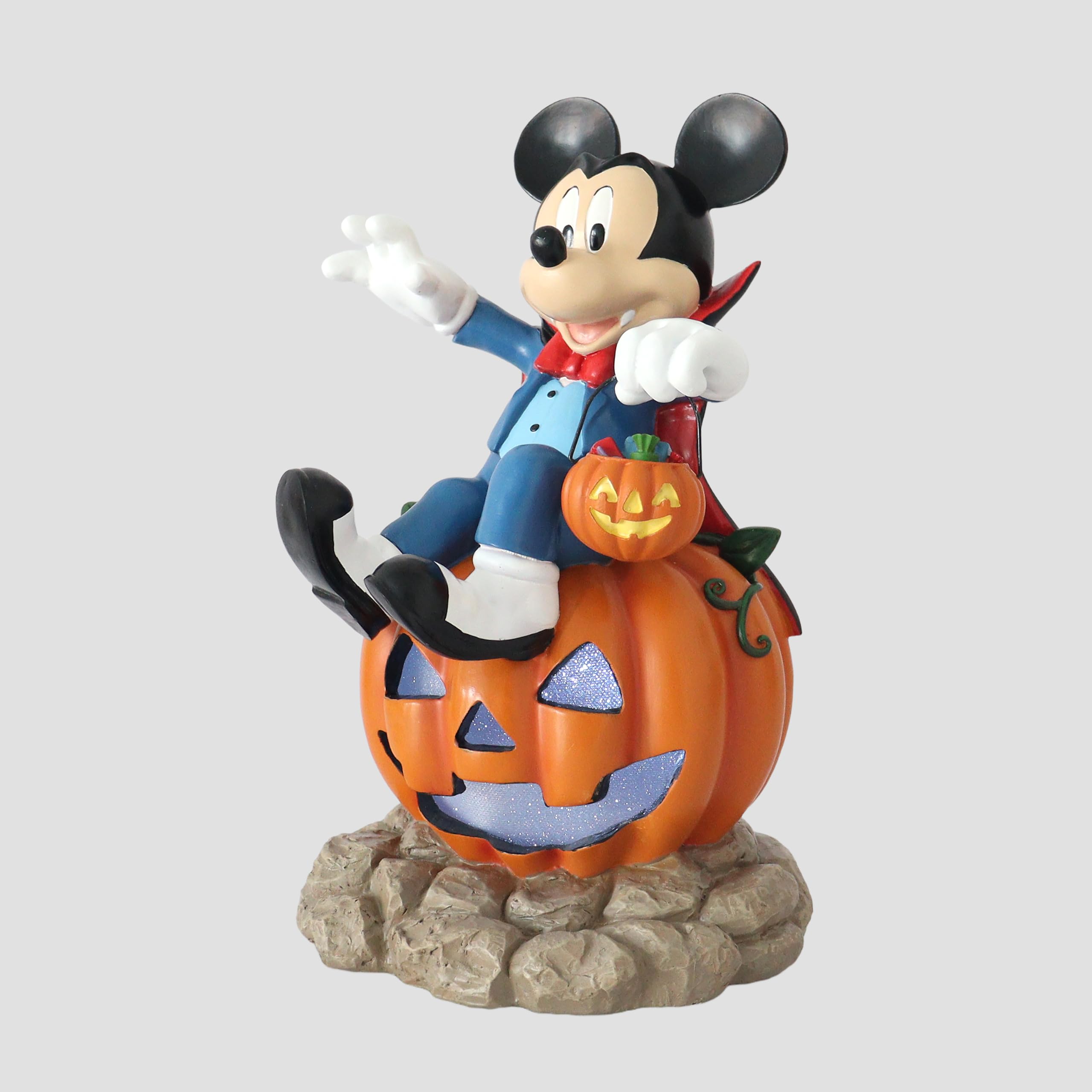 Disney Mickey Vampir Kürbis Halloween Dekor mit Süßigkeitenschale