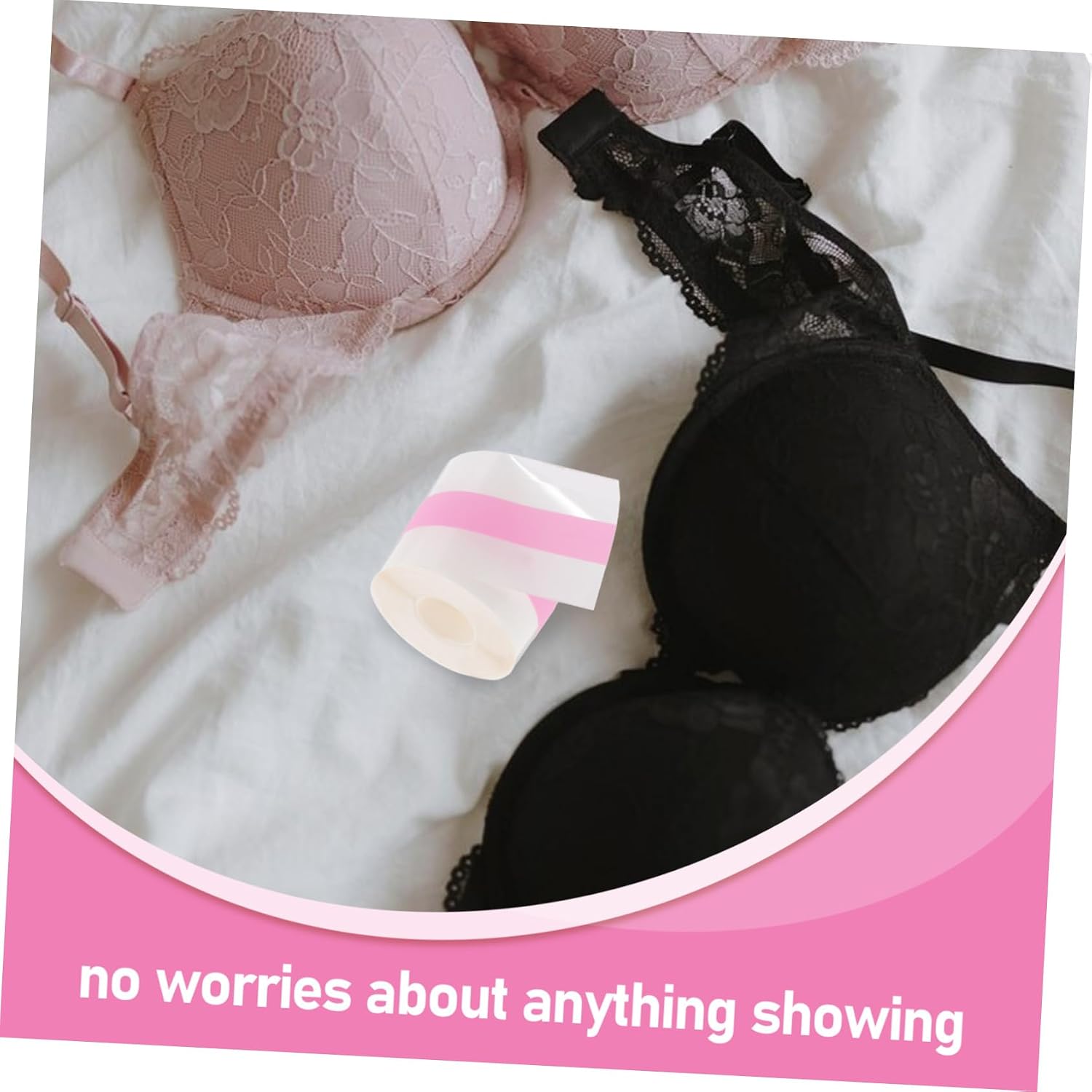 Baluue 1roll Women Sweat Adhesive Tape Nipples Cover Tape for Comfortable Invisible Support for Backless Everyday Wear