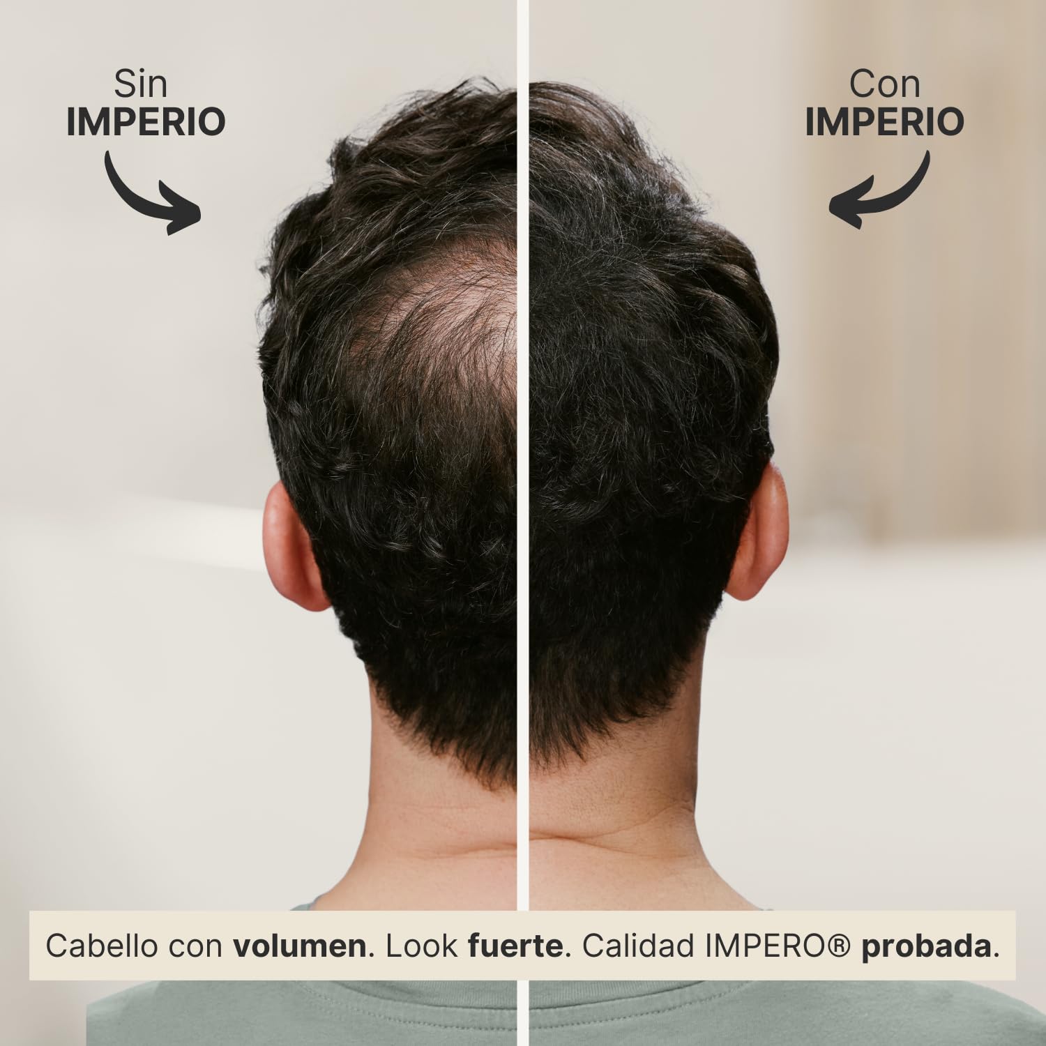 IMPERIO Paquete de recarga de pelo disperso, 110 g, con pelo a granel premium, paquete de recarga sostenible con práctico cierre, fácil llenado de la lata de fibras de pelo (marrón oscuro, 110 g)