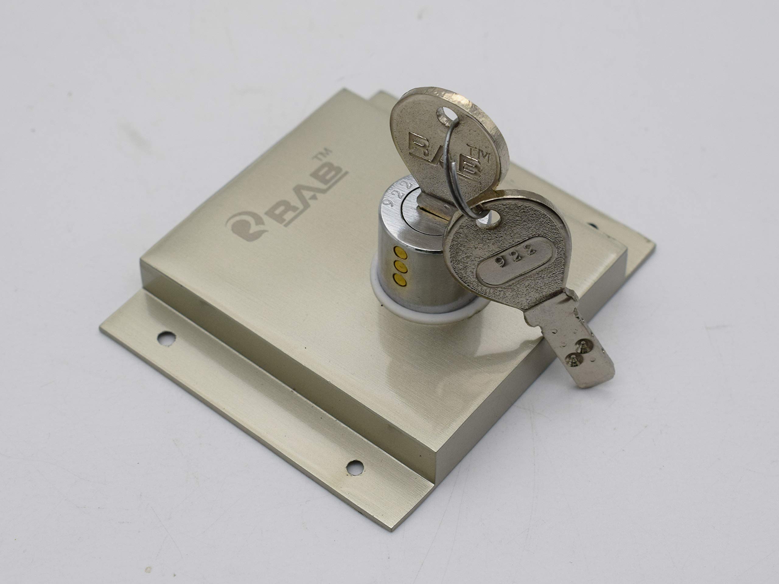 RAB Sliding Lock Stainless Steel Door Cylinder Lock for Cupboard(Code:- 1001, Size:- 40mm) (B08TC2XXZJ) Amazon Price History, Amazon Price Tracker