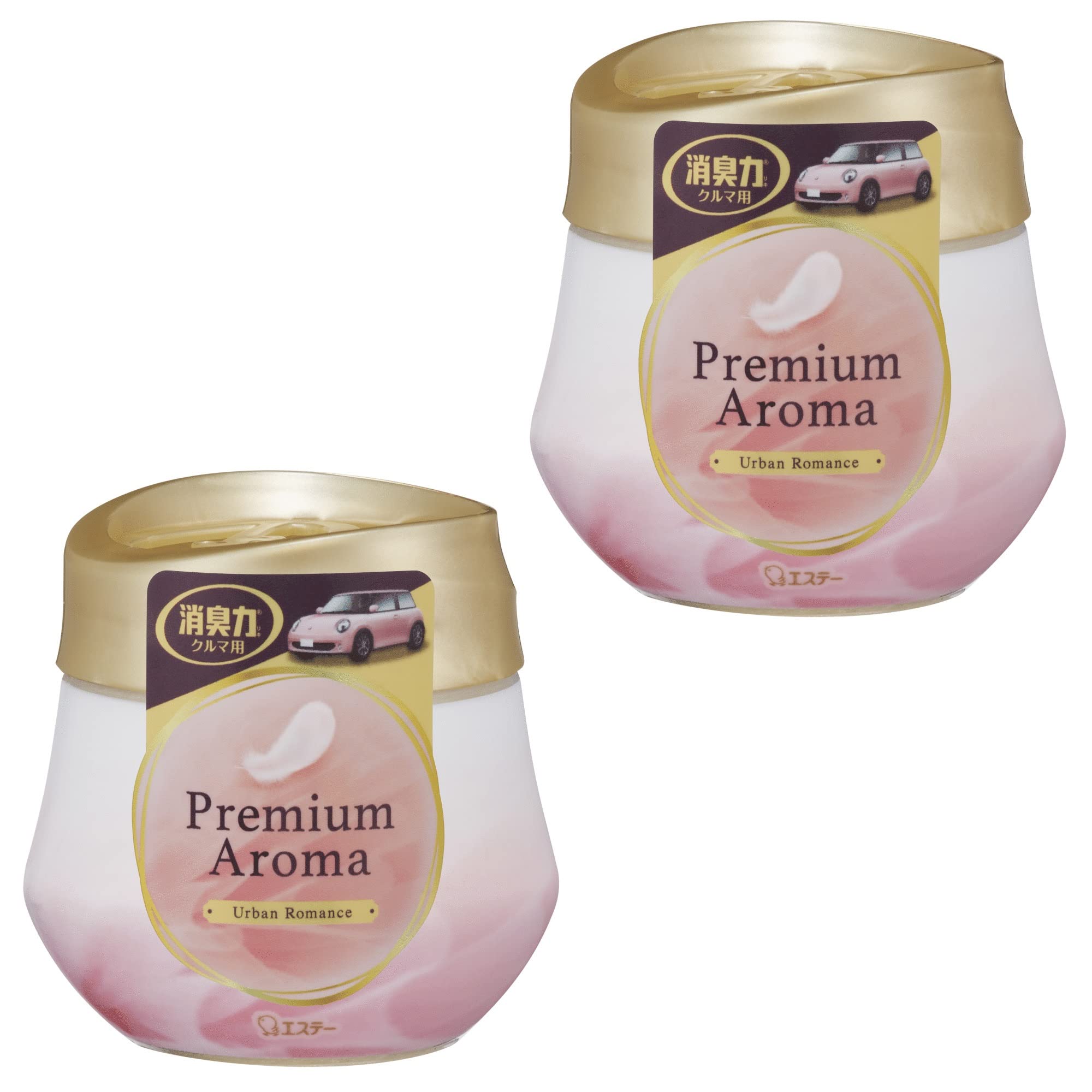 Shoshu-Riki Car Premium Aroma [Bulk Purchase] Car-Type Urban Romance 90g×2 Car Deodorizer Car Gel-Type Deodorant Deodorizing Air Freshener Urban Romance 2 pcs