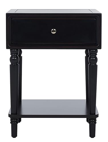 American Homes Collection Siobhan Black Accent Table
