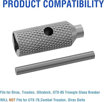 Triangle Screwdriver Removal Tool Set Compatible with Microtech Ultratech, UTX-85, Troodon Knives - Stainless Steel Manual Screwdriver Cutter for Disassembly and Repair