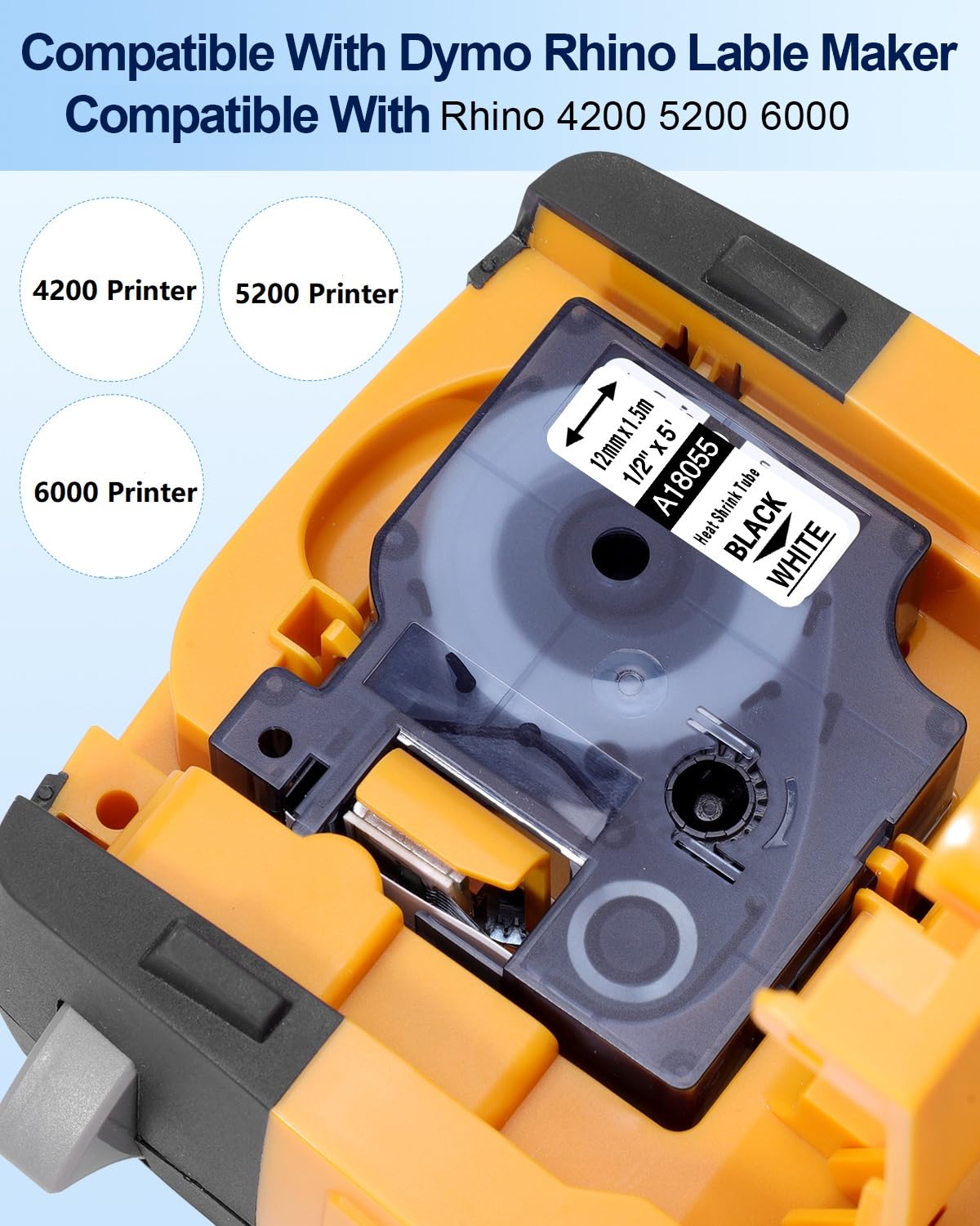Aonomi - Etiquetas Termoencogibles Industriales Compatibles Con DYMO - Foto 10