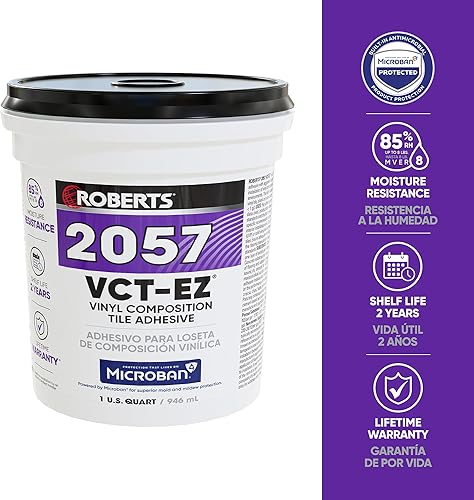 Miniatura 2 de ROBERTS Adhesivo de vinilo 2057-0 1 cuarto de galón marrón cremoso