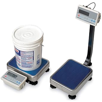 ANDWEIGHING FG-150KAL AD FG-K Series Platform Scale, Large Pan, 300 lb. x 0.1 lb, with Column-Non-Ntep