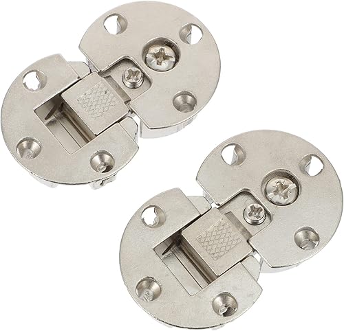 TEHAUX Bisagra plegable para secretaria, bisagra de escritorio, bisagra oculta, mesa de gabinete, bisagras de tapa con solapa plegable, Bisagras