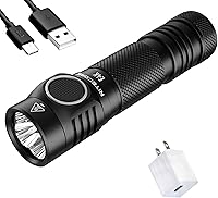 Vista 1 de Nitecore Linterna recargable compacta de alta potencia E4K de 4400 lúmenes EDC con un adaptador de carga LumenTac