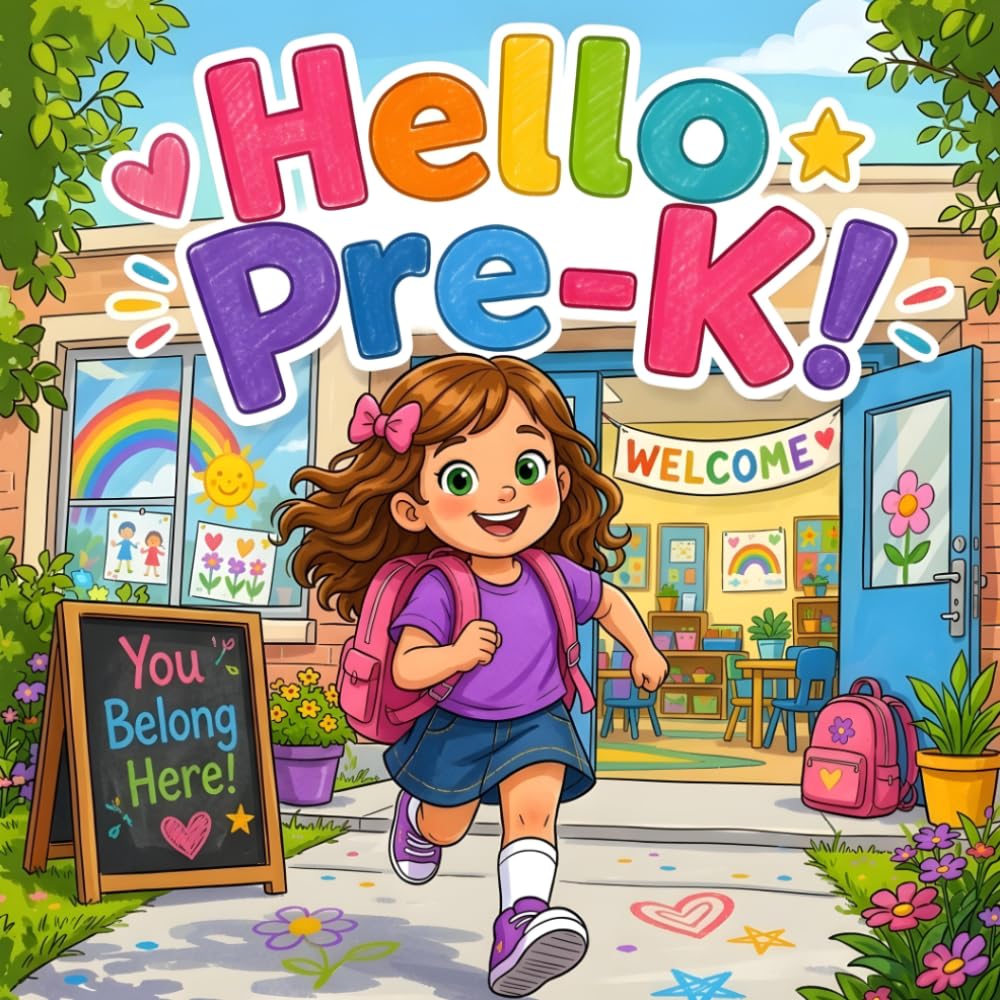 hello pre-k: First Day of School Book for Kids – A Back to School Story About Friendship and Confidence for preschool and kindergarten