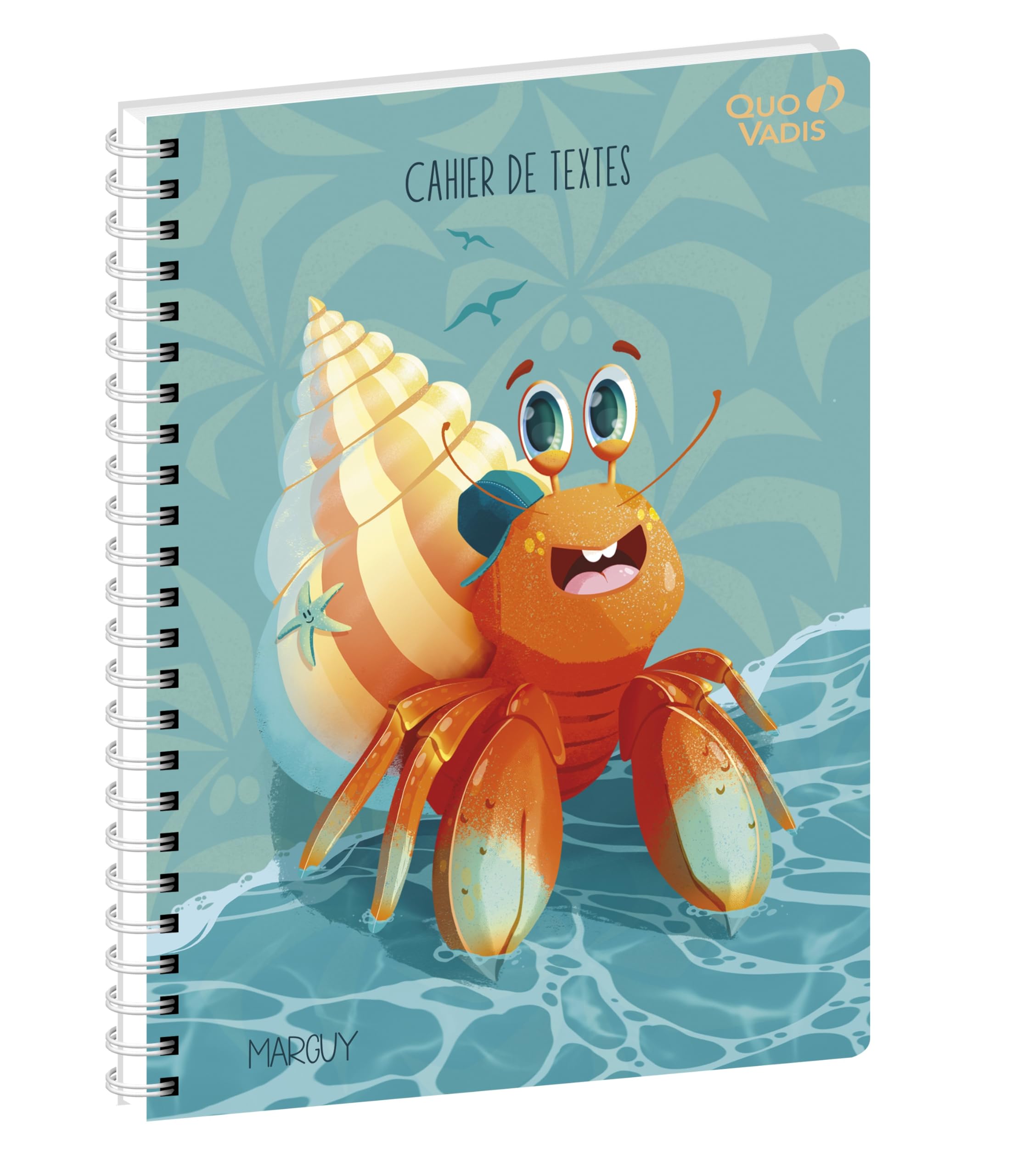 QUO VADIS - Notebook - Spiral-bound - French - Marguy Enfants - Multicoloured - Daily - 15 x 21 cm - Clairefontaine Paper White