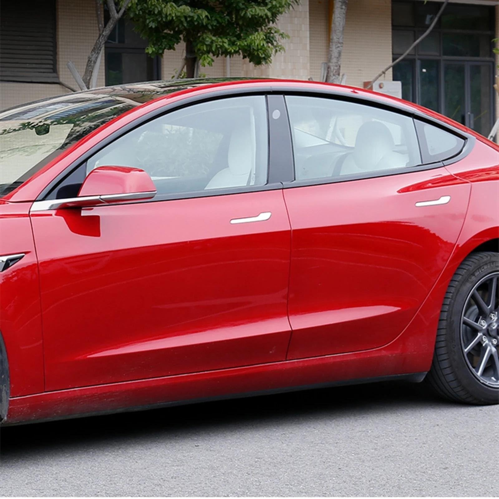 Guarnizione porta auto 10 pezzi modanatura finestrini auto per Tesla per Model 3 2017-2024 modanatura laterale esterna guarnizione striscia decorativa ombra