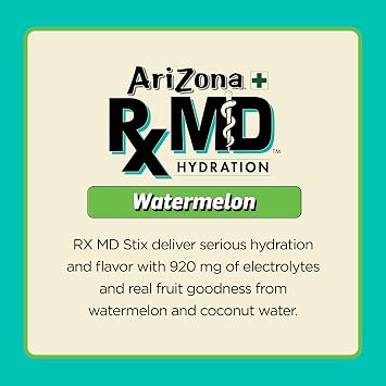 Arizona Rx MD Hydration - Watermelon Mix Powder - 0.45 oz (6 Count)