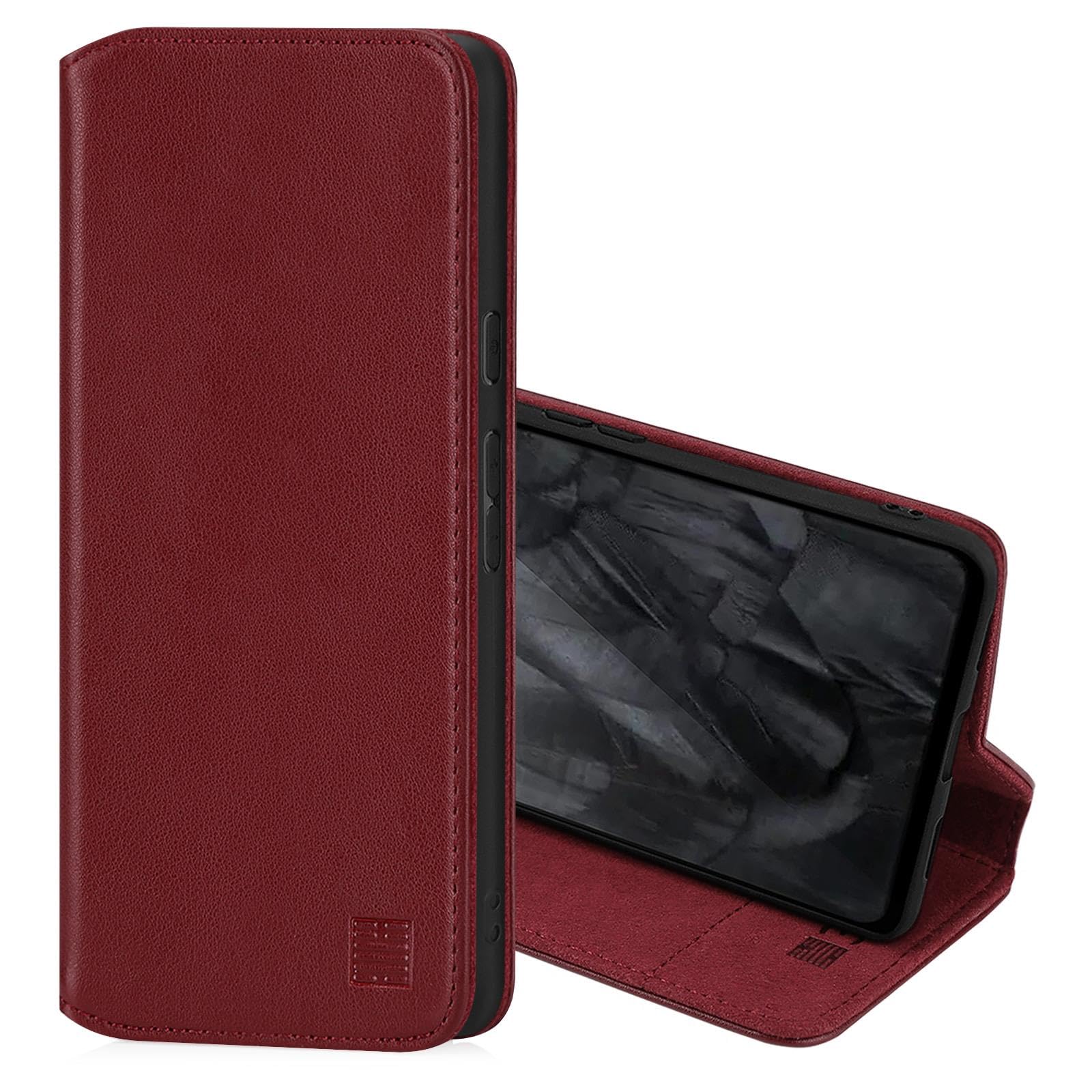 32nd Serie Floreale 3.0 Custodia A Portafoglio Per Google Pixel 8 Pro - Pelle PU Con Blocco RFID, Chiusura Magnetica E Supporto - Primavera Blu